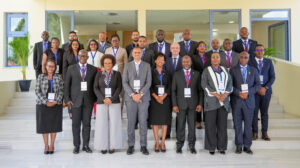 Group photo of AFI members from across Africa at a workshop on strengthening cybersecurity in digital financial services in Mozambique.